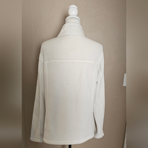 Patagonia Womens Re-tool Snap T  Cream Fleece Pullover - Picture 6 of 9